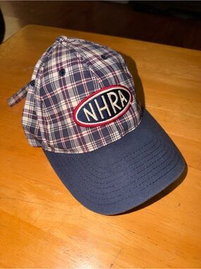 Vintage *Rare 90’s NHRA Plaid Adjustable Hat